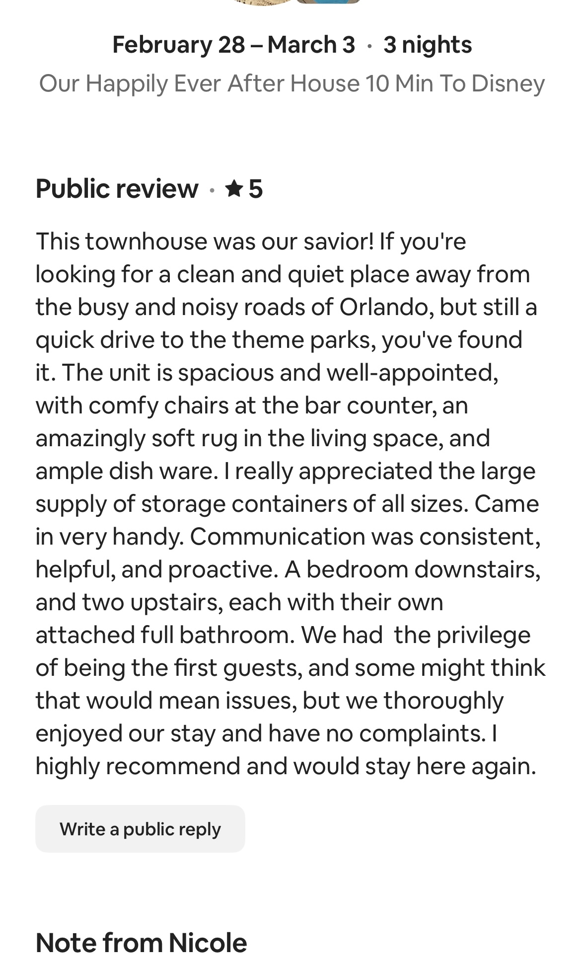 Guest review 1